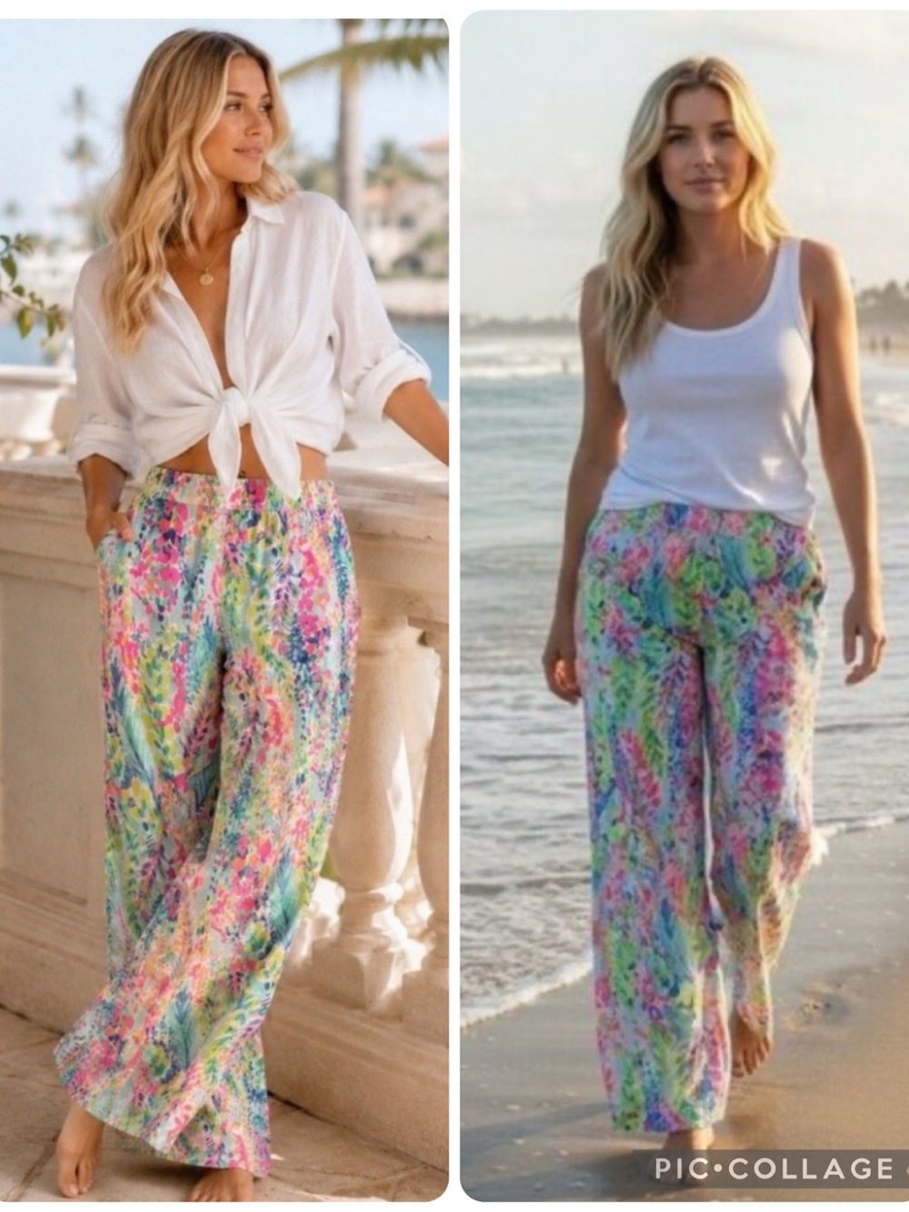 Lilly Pulitzer “Florita - Catch the Wave” 100% Linen Pants